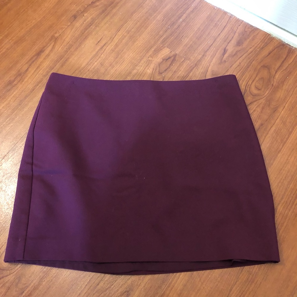 Dark Pink/Maroon EXPRESS Mini Skirt - Size 10